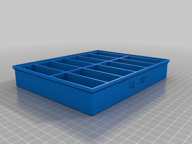 storage boxes resistor electronics 3D print model - Mito3D