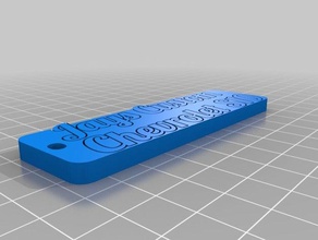 jays tag 2 chaveiros personalizado 3d print model - Mito3D