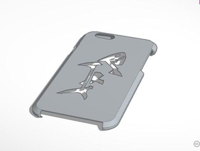 shark iphone case mobile 3d print model - Mito3D