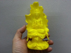 buddha Blatt Skulpturen 3d print model - Mito3D