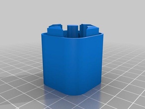 aa battery case 1x4 bottom containers customized 3d print model - Mito3D