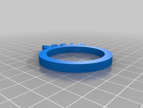 anello di tovagliolo josie cucina pranzo personalizzato 3d print model - Mito3D