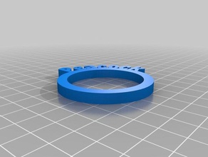 napkin ring peacock kitchen dining customized 3d print model - Mito3D