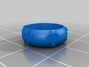 Kreuz ring Ringe 3d print model - Mito3D