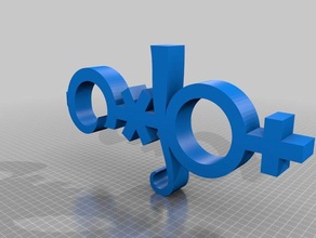 keychain cocoric&ograve riccione sculptures 3d print model - Mito3D