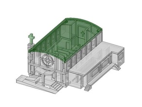 kilise shizuoka binalar yapılar mimarlık Japonya minyatür 3d print model - Mito3D