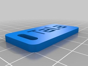 tala tag organization customized 3d print model - Mito3D
