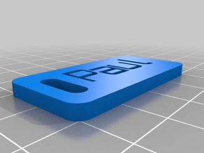 paul tag organization customized 3d print model - Mito3D