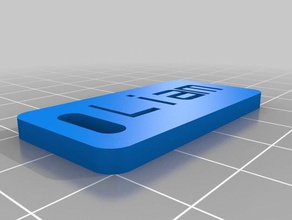 liam tag organization customized 3d print model - Mito3D