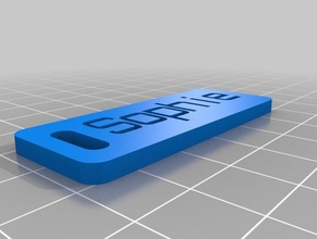 sophie tag organization customized 3d print model - Mito3D