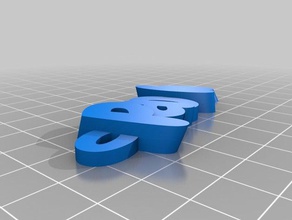 paolakeyring keyfob keychains customized 3d print model - Mito3D