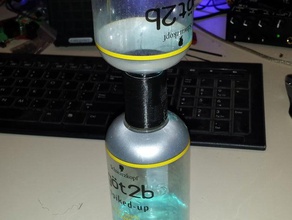 gel per capelli bottiglia joiner bagno accessori il tappo di openscad 3d print model - Mito3D