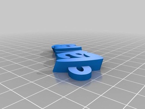 laura keyring keyfob keychains customized 3d print model - Mito3D