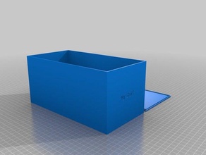 boite de rangement 2 les conteneurs personnalisé 3d print model - Mito3D