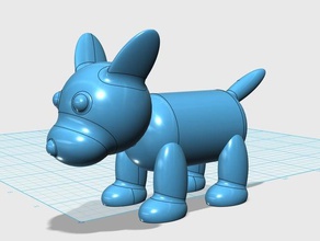 hot-dogdog animali 3d print model - Mito3D