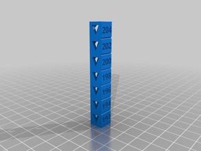 192 204 temp calibration tower 3d printing tests customized 3d print model - Mito3D