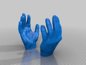 hollow hands people 3d print model - Mito3D