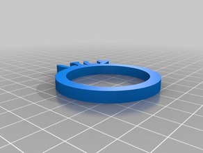 napkin ring lily kitchen dining customized 3d print model - Mito3D