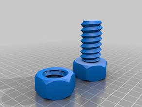 screw nut replacement parts 3d print model - Mito3D