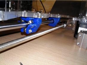 bearing block 8 mm shaft xyz axes using 693zz bearings 120 degrees 3d printer parts carriage linear sunhokey 3d print model - Mito3D