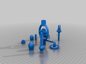 hobby dimensioni trapano a mano 3d la stampa regolabile cuscinetto ingranaggi conici gomito utensili lavorazione dei metalli in miniatura modelli stanley del legno di lavoro 3d print model - Mito3D