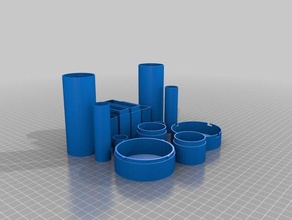tampas de frascos 3d impressão 3d print model - Mito3D