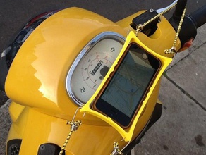 iphone 5s gps mount scooter mobile phone motorcycle navigation 3d print model - Mito3D