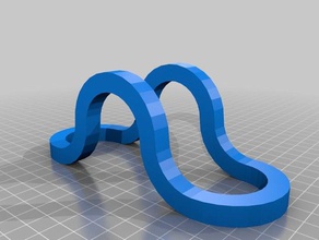 square loop design art openscad 3d print model - Mito3D