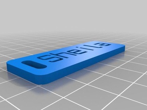 sheila tag organization customized 3d print model - Mito3D