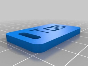 tom tag organização personalizado 3d print model - Mito3D