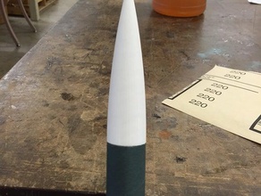29mm modelo de foguete ogive cone nariz veículos foguetes 3d print model - Mito3D