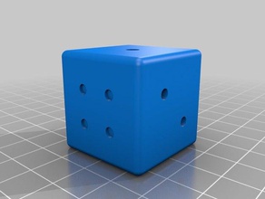 my customized parametric dice 3d print model - Mito3D