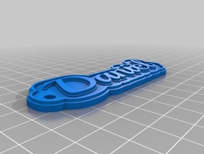 daniel Schlüsselanhänger angepasst 3d print model - Mito3D