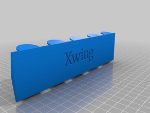 le couvercle boite 10 rangements pour les socles xwing toy game accessories customized 3d print model - Mito3D