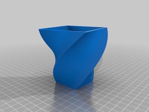 square vase cup bracelet generator decor customized 3d print model - Mito3D