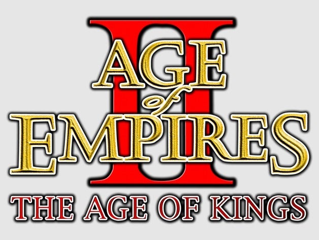 age empires 2 anni kings logo 3d la stampa 3 4 aoe1 aoe2 aoe3 art artiglieria cav cavalleria eco guerra inf fanteria guerre 3D print model - Mito3D
