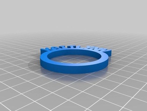 anello di tovagliolo kaitlynn cucina pranzo personalizzato 3d print model - Mito3D