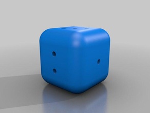 really round edges cube dice 3d print model - Mito3D