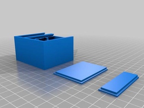 personalizado gopro tarjetas de baterías la caja deporte al aire libre 3d print model - Mito3D