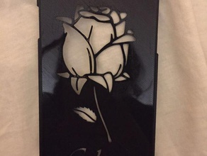 el iphone 6 plus caso, la rosa 3d impresión 3d print model - Mito3D