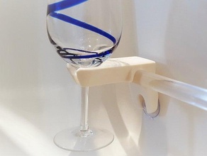 bathtub wine glass holder bathroom accessories wineglass 3d print model - Mito3D