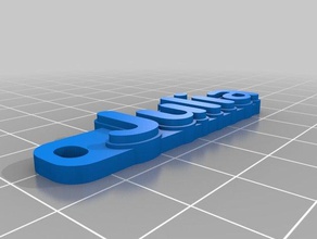 julia tag i portachiavi personalizzato 3d print model - Mito3D