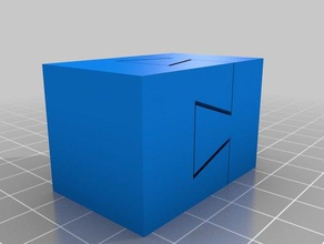 meine angepasste unmöglich Schwalbenschwanz Rätsel 3d print model - Mito3D