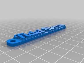 fidel sierra de porte-clés personnalisé 3d print model - Mito3D
