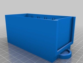 componente gavetas rótulo de fenda recipientes a caixa armazenamento 3d print model - Mito3D