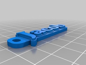 jacob tag keychains customized 3d print model - Mito3D