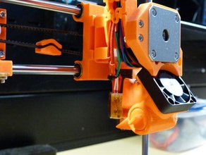 qubd oneup offset fan bracket 3d printer parts 3d print model - Mito3D