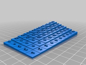 5x multiplication table math customized 3d print model - Mito3D