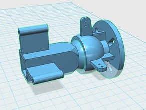 thrust vectoring motor mount v03 3d printer parts rc plane 3d print model - Mito3D
