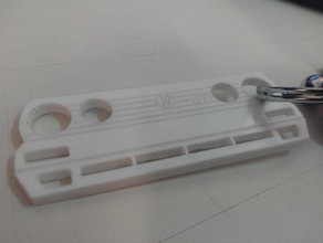 volkswagen golf mk2 grille keyring keychains gti lasercut 3d print model - Mito3D